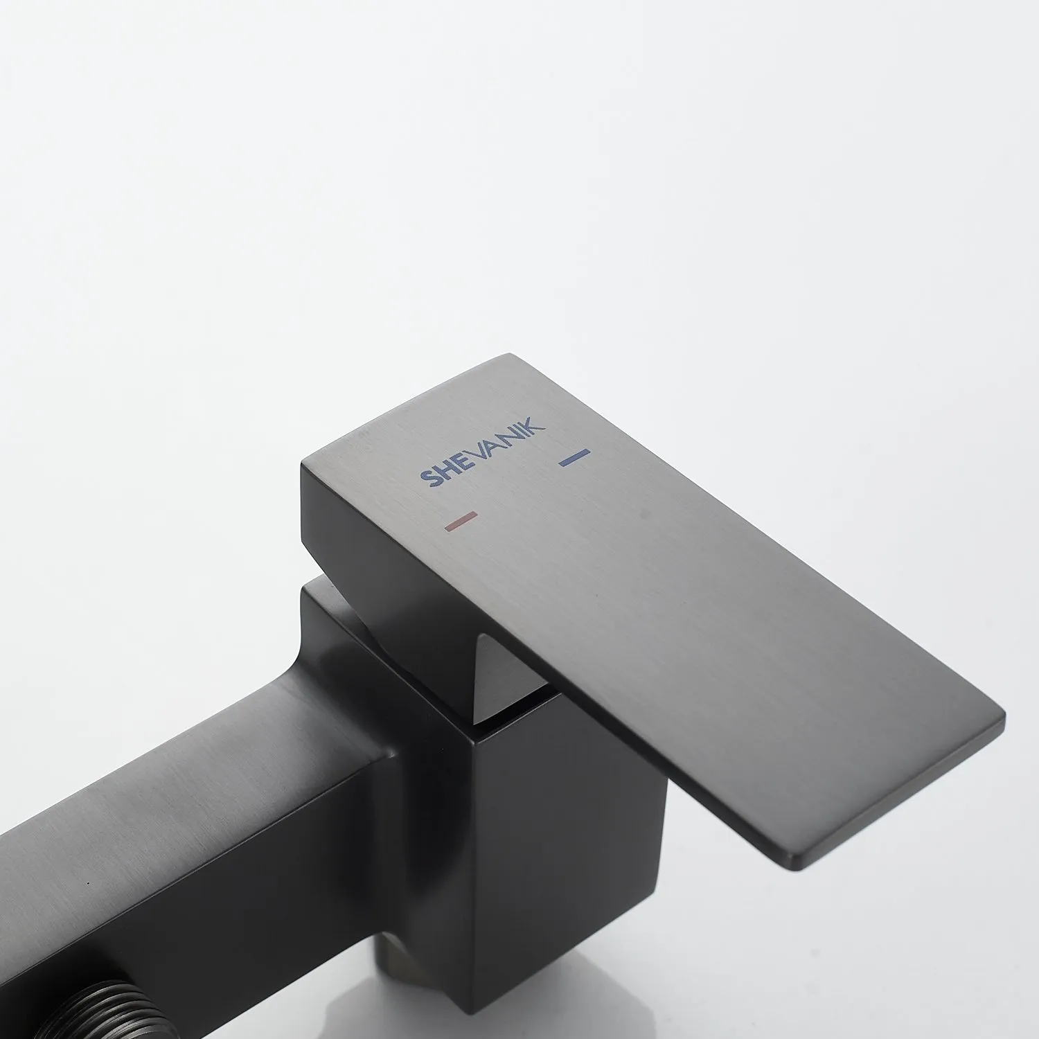 Гигиенический душ со смесителем Shevanik S9605T-1, оружейная сталь