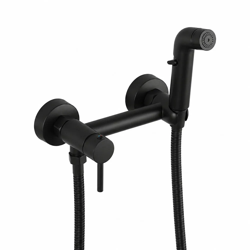 Гигиенический душ со смесителем FRUD R7503-6, черный