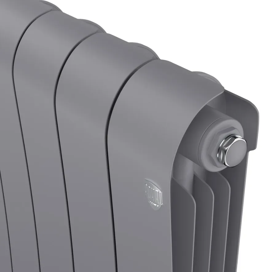 Радиатор биметаллический Royal Thermo Infinity 300 Silver Satin 6 секций, боковое подключение