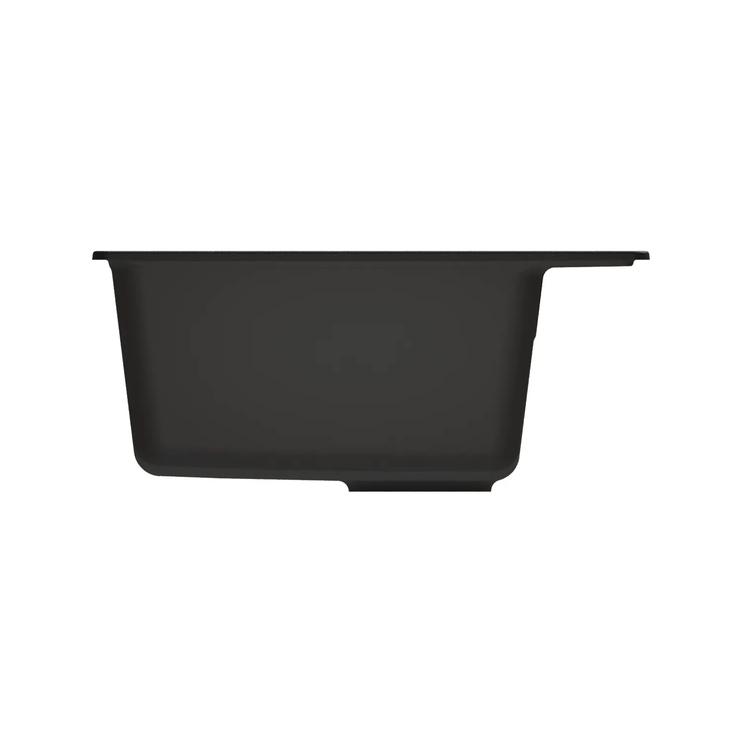 Мойка MIXLINE МЛ-ГМ33 (ML-GM33) КОМФОРТ ультра-черная  (344), 760*510*200мм (558739)