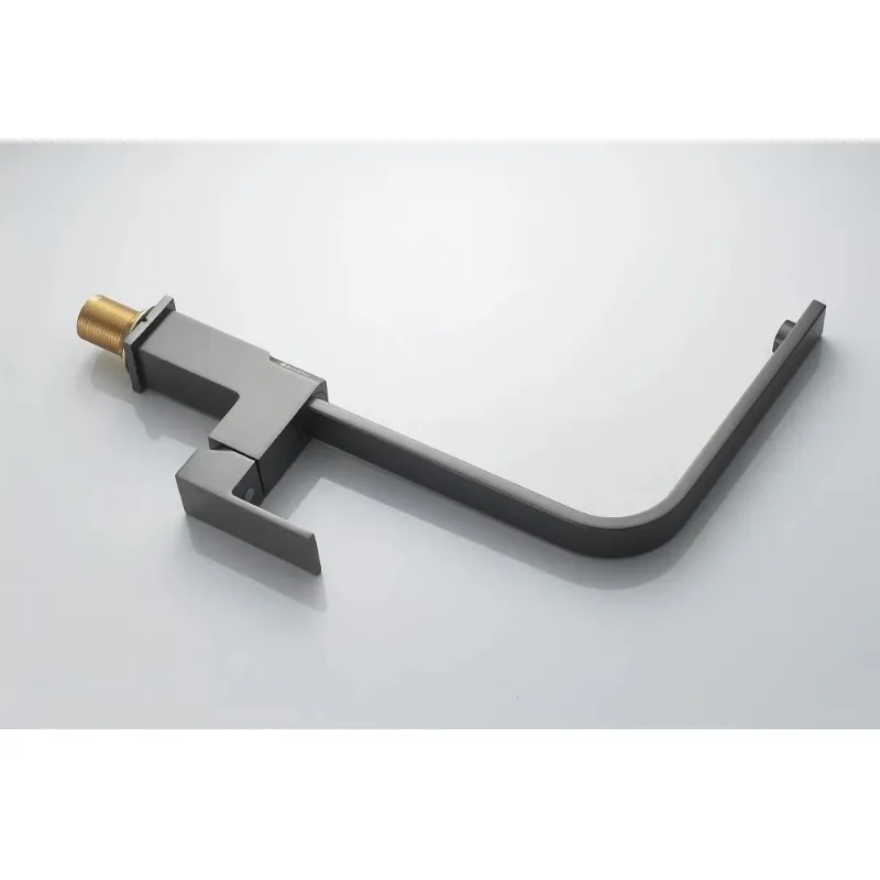 Смеситель для кухни Knotlor KN-21/GM, вороненая сталь