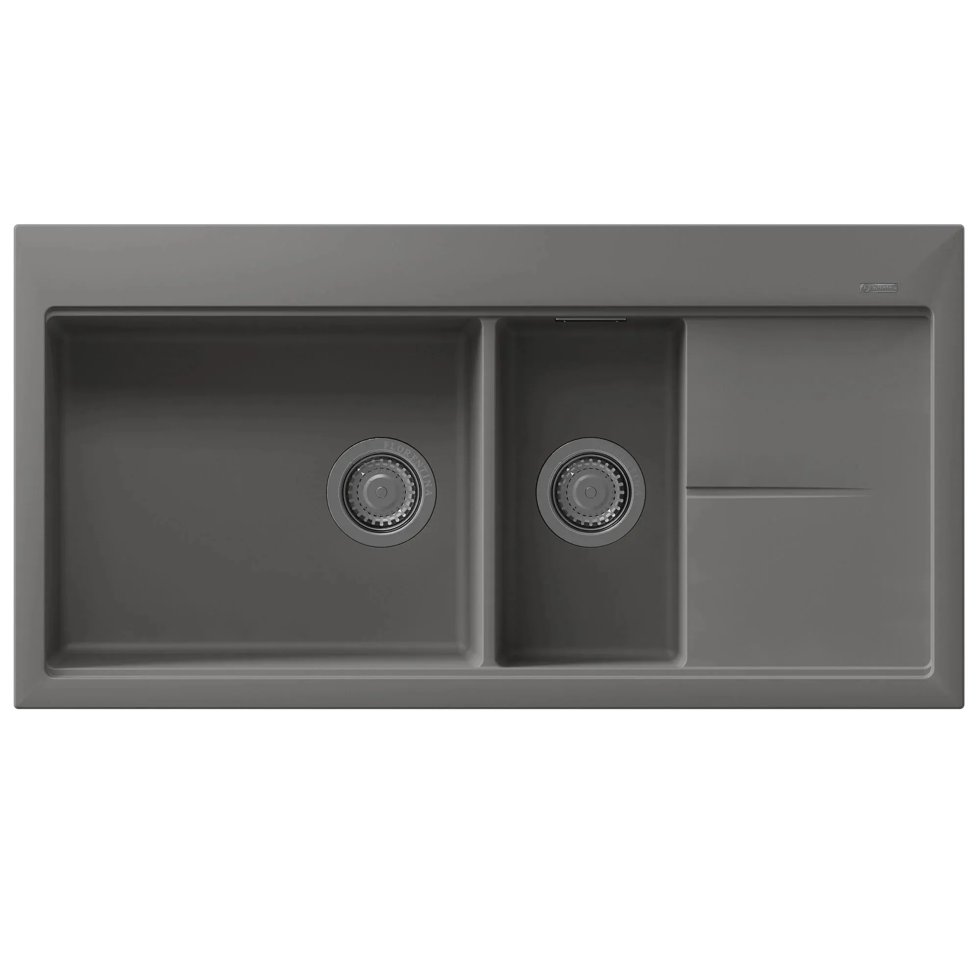 Кухонная мойка с разделочной доской Florentina РОССАНА 20.335.E1000.307, серый шёлк