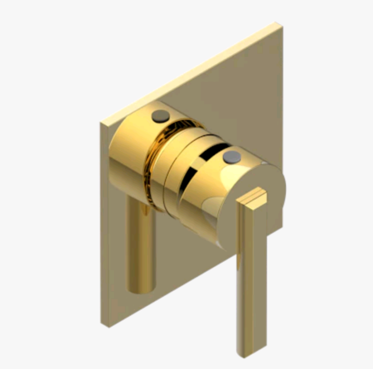 Смеситель для душа THG Nihal Blue porcelain, на 1 потребитель, золото светлое (U2L F30 6540B)