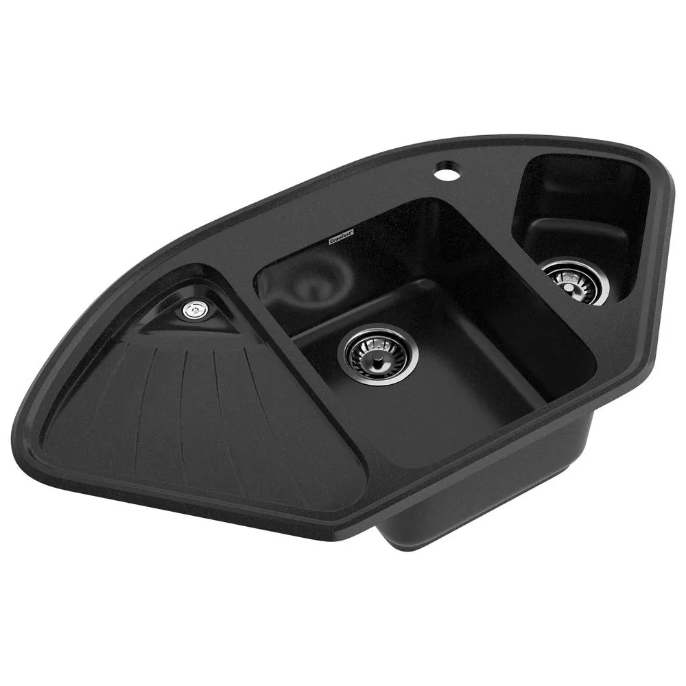 Кухонная мойка GranFest CORNER 1040E, черный