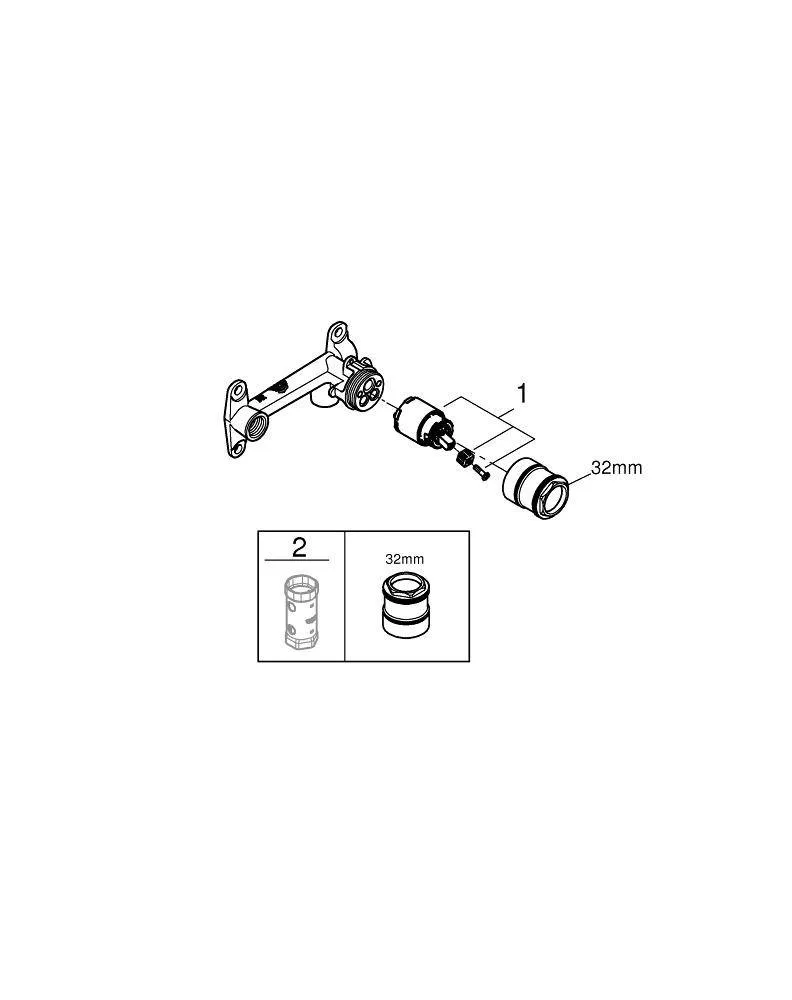 Скрытая часть Grohe 32635000