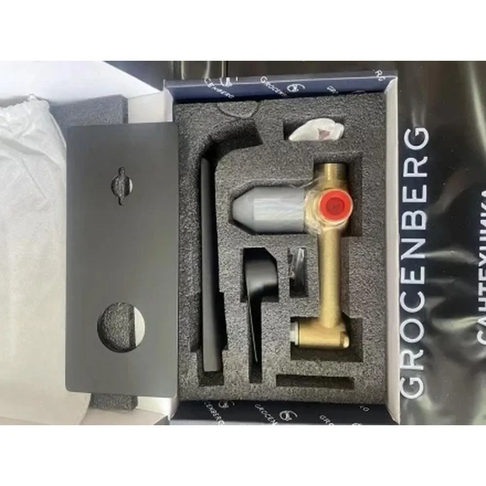 Смеситель для раковины встраиваемый Grocenberg GB599BL, черный