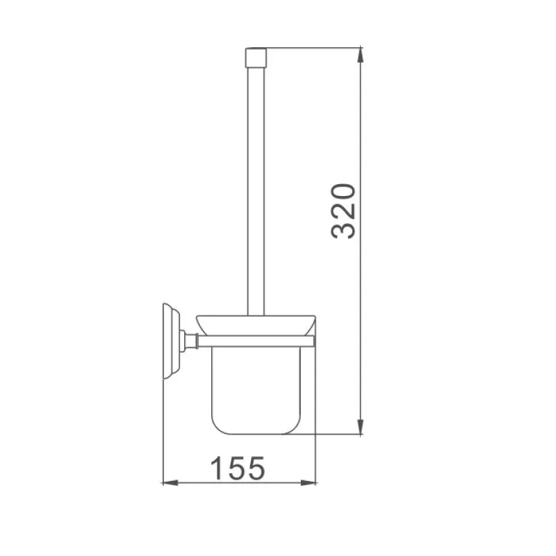 Ершик D-Lin D273310, хром
