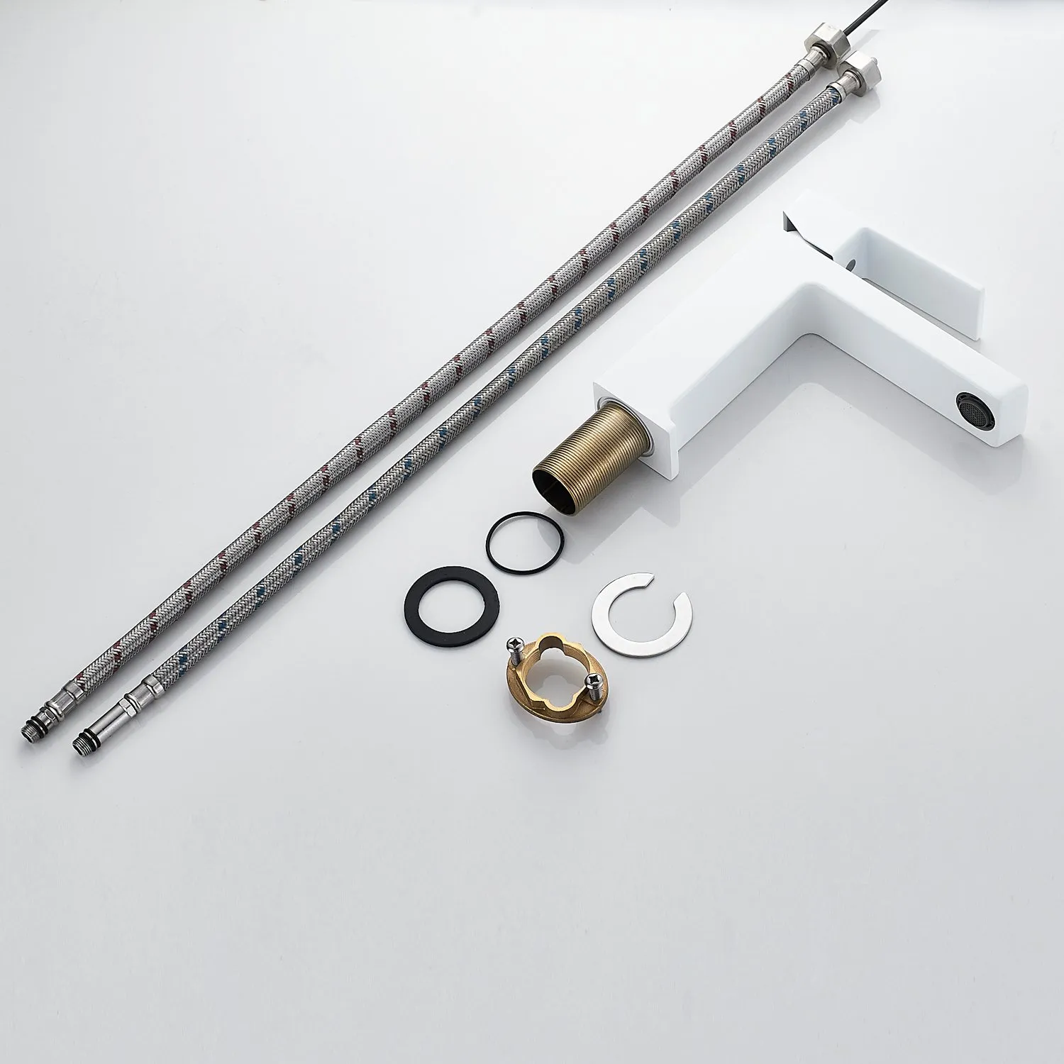 Смеситель для раковины Rose R1801C-1, белый