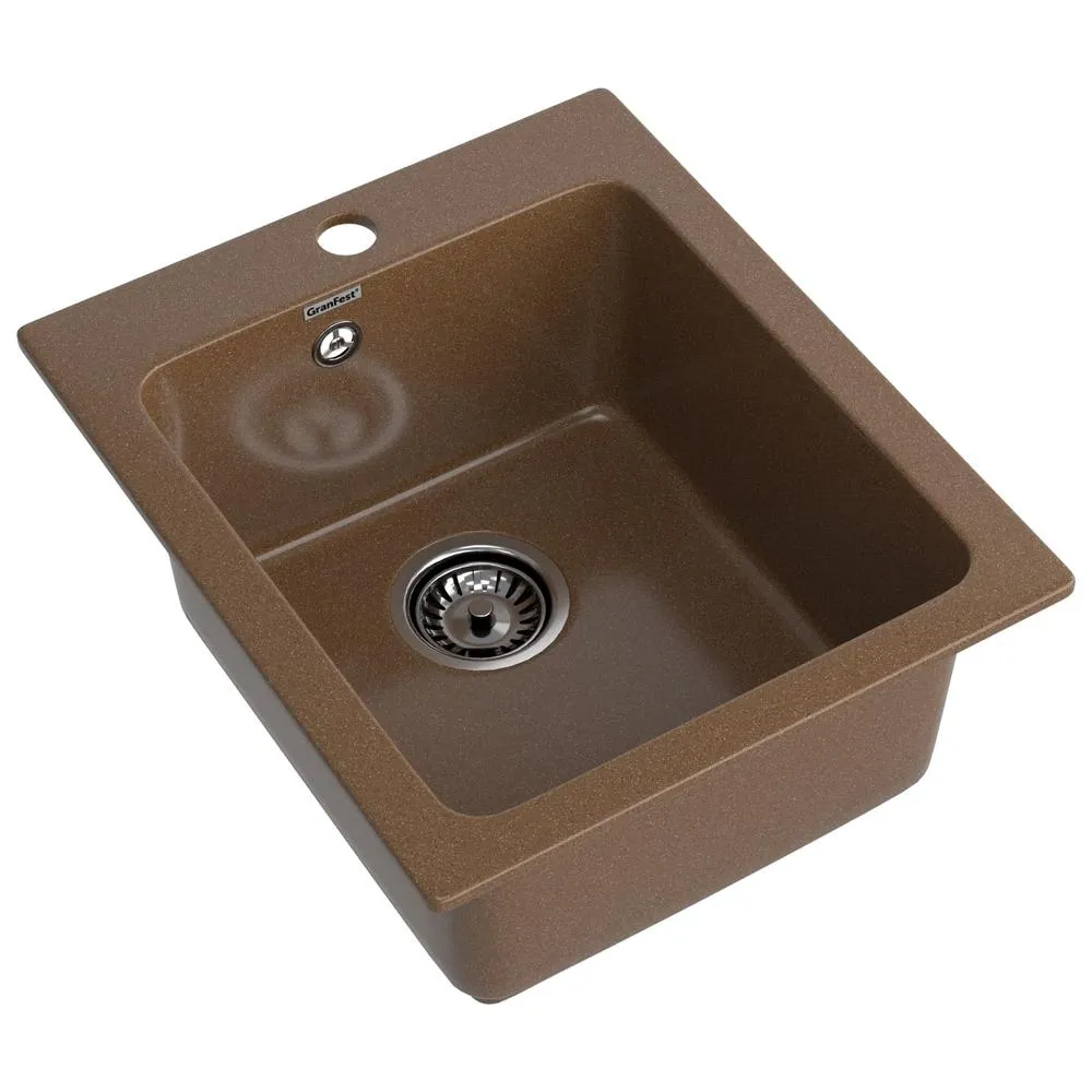 Кухонная мойка GranFest PRACTIK 505, терракот