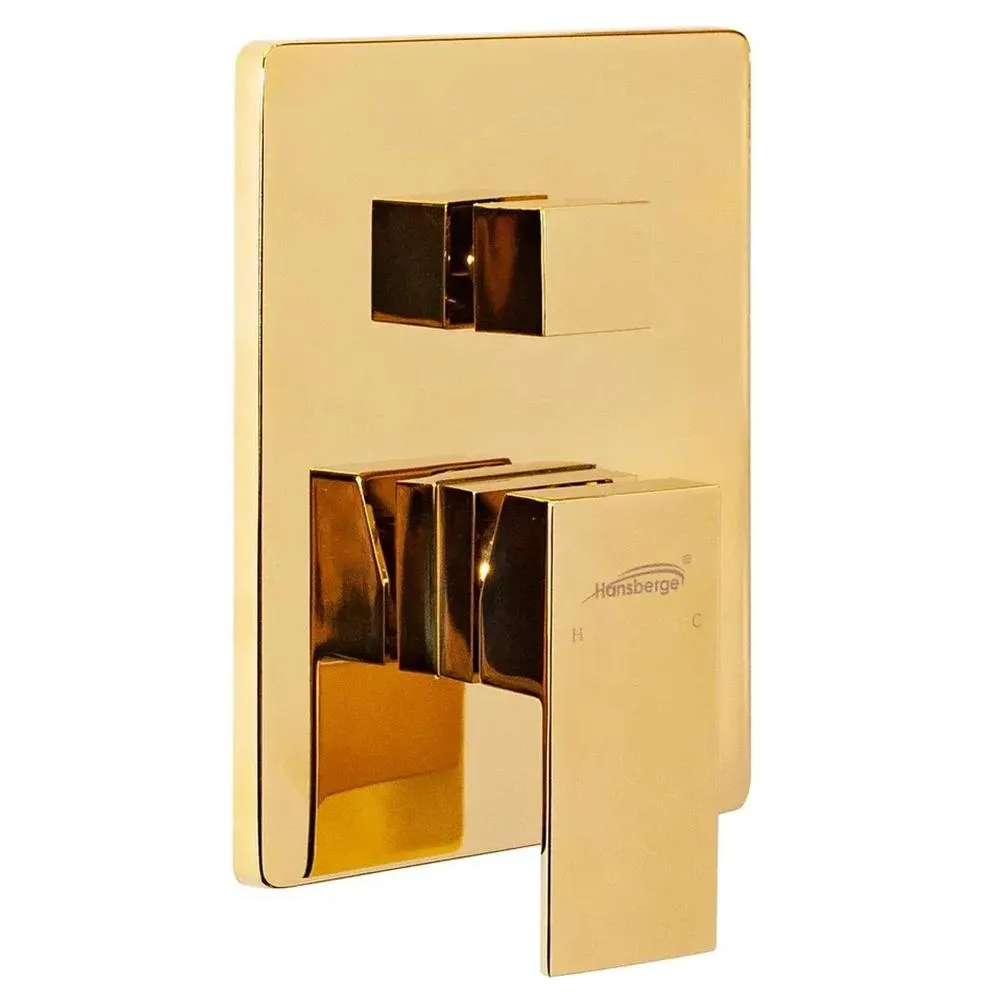 Душевая система встраиваемая Hansberge H6075GO, золото