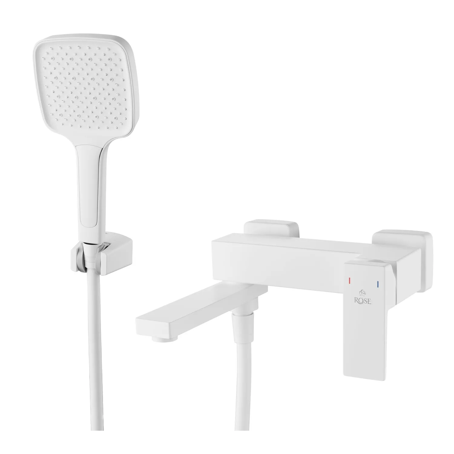 Смеситель для ванны Rose R2802C, белый
