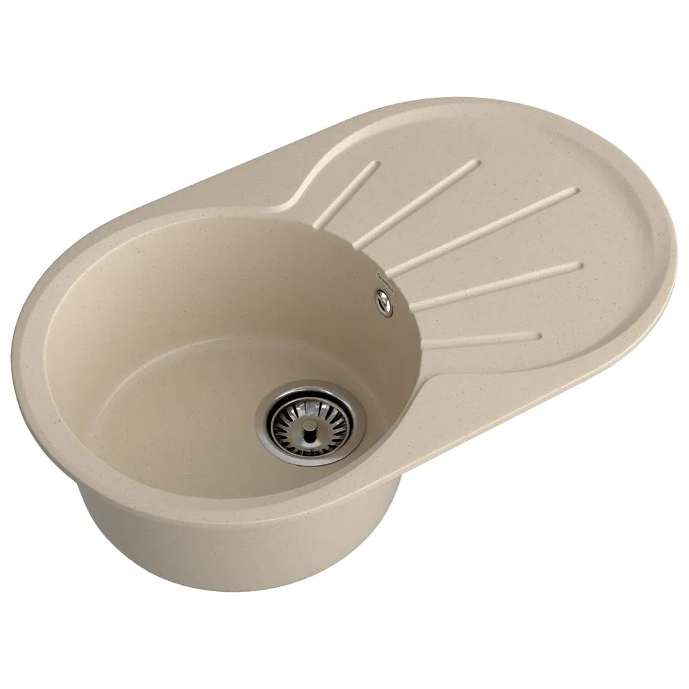Кухонная мойка GranFest RONDO 750L, кашемир