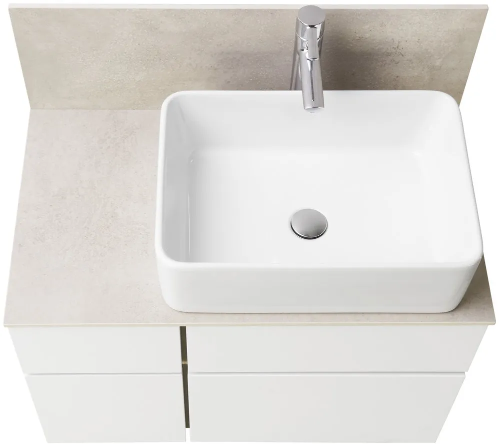 Столешница под раковину Aquaton с панелью Мишель 100 керамогранит 1A253303MIX40