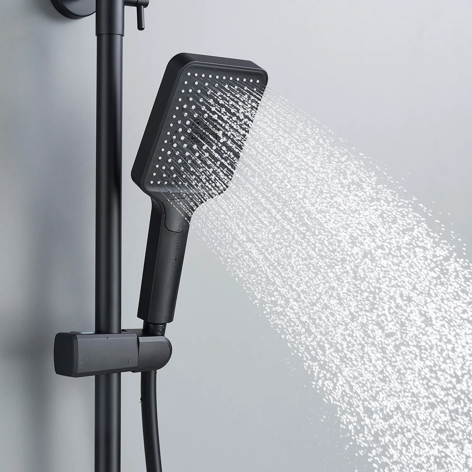 Душевая система Shevanik S4536H, черный