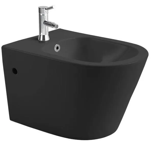 AQ1057-MB ВЕГА Биде подвесное 530*360*330, цвет черный матовый