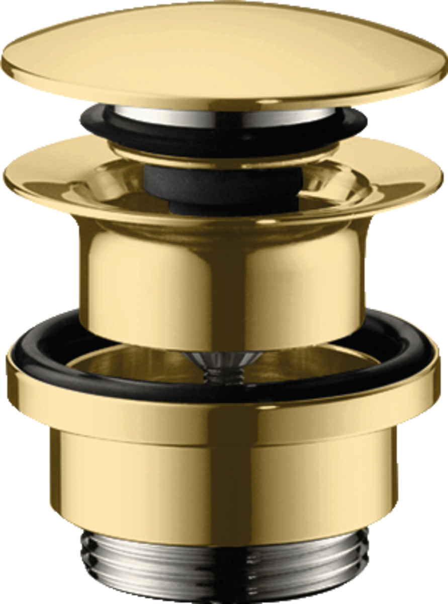 Набор Hansgrohe для слива push-open для раковины и биде 50100990, полированное золото