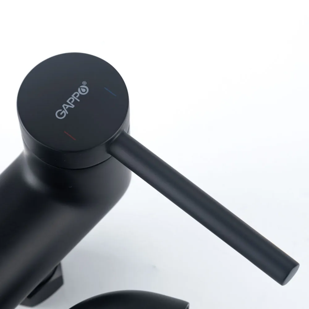 Смеситель для ванны GAPPO G3206-6, черный