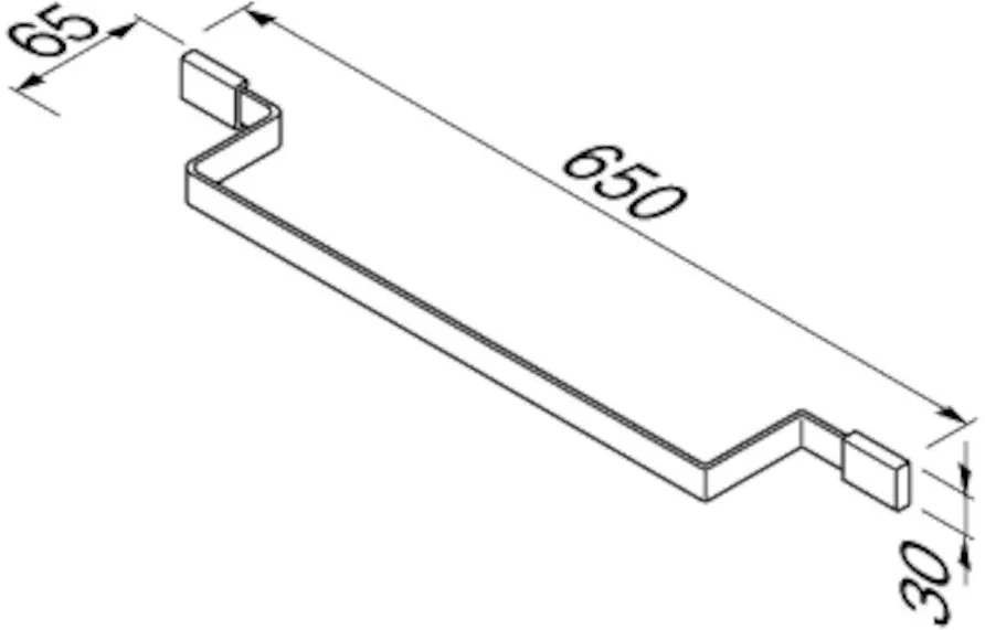 Полотенцедержатель Geesa Aim 918407-02-65