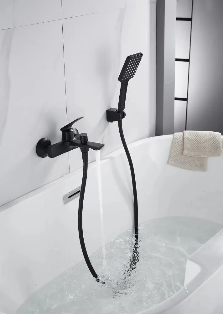 Смеситель для ванны Knotlor KN-71/BL, черный