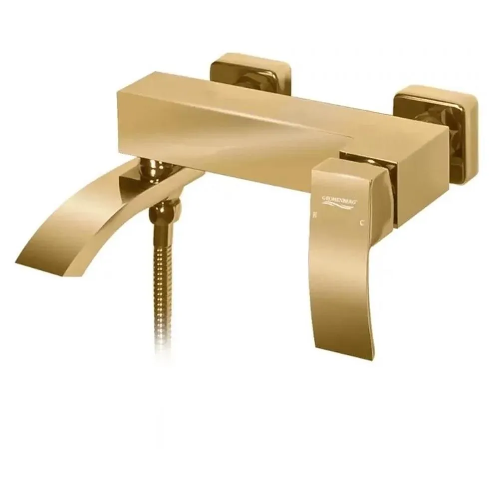 Смеситель для ванны Grocenberg GB8007GO, золото