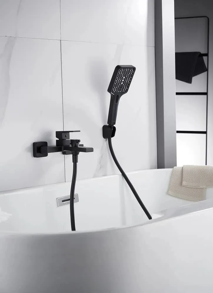 Смеситель для ванны Knotlor KN-22/BL, черный