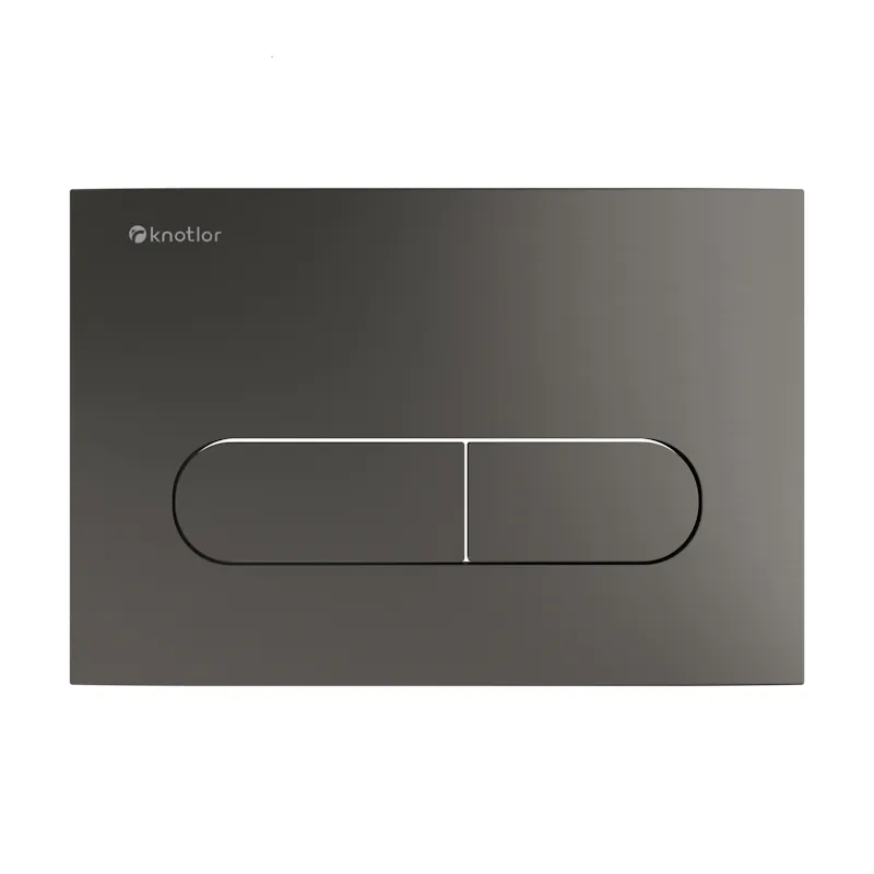 Клавиша смыва Knotlor BIS101GM, вороненая сталь