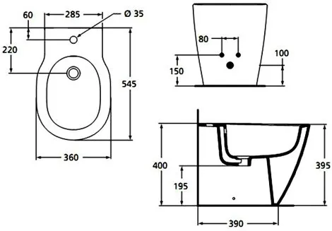 Биде напольное Ideal Standard Connect (E799501)