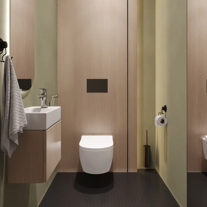 Смеситель для умывальника с гигиеническим душем Milardo Rora хром глянцевый (RORSB01M08)