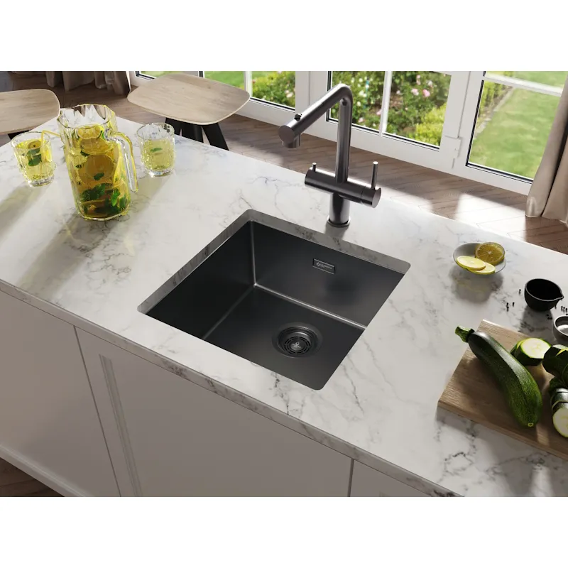 Кухонная мойка Grandex Aqua Optima 5011353, графит