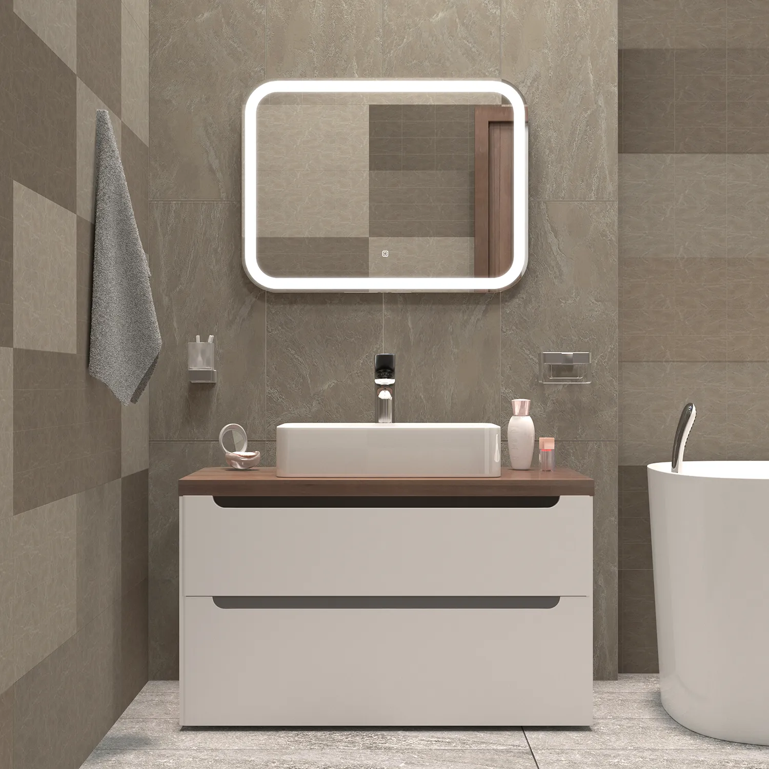 Зеркало MIXLINE "Стив Нео-S" 800*600 (ШВ) сенсорный выкл,светодиодная бегущая подсветка (557429)