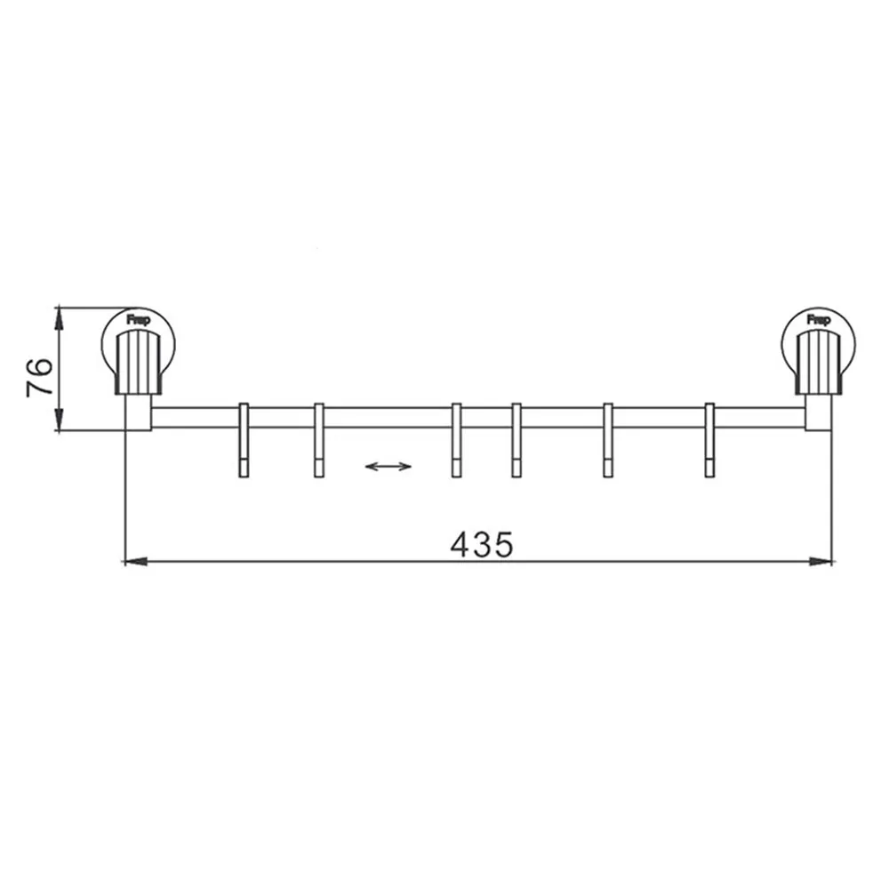 Планка с крючками FRAP F3315-6,