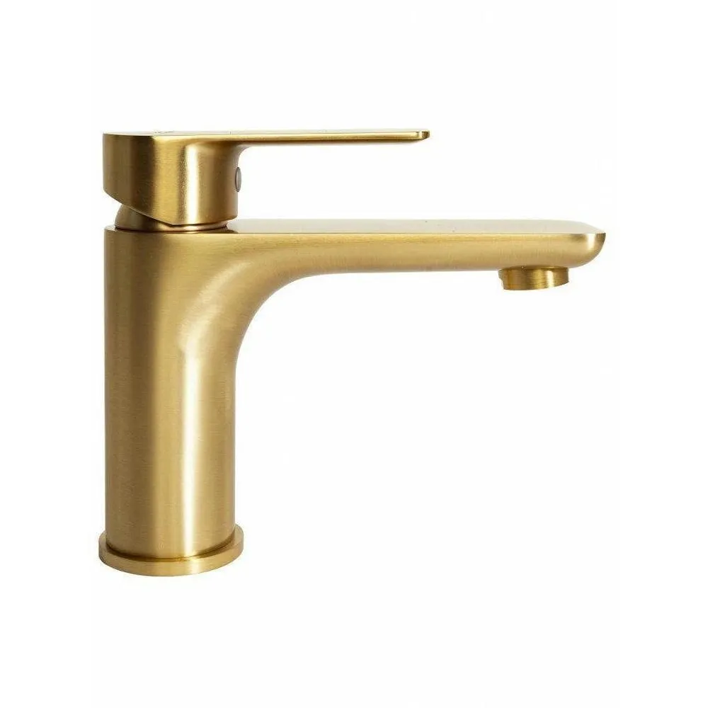 Смеситель для раковины Hansberge H1099MG, матовое золото