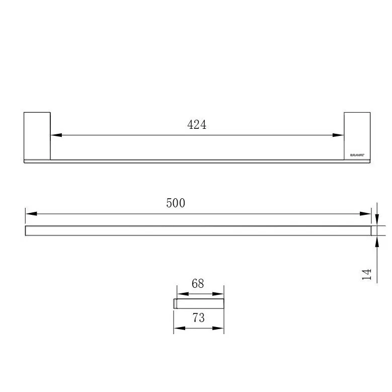 Держатель для полотенец BRAVAT (D7645CP-SW)
