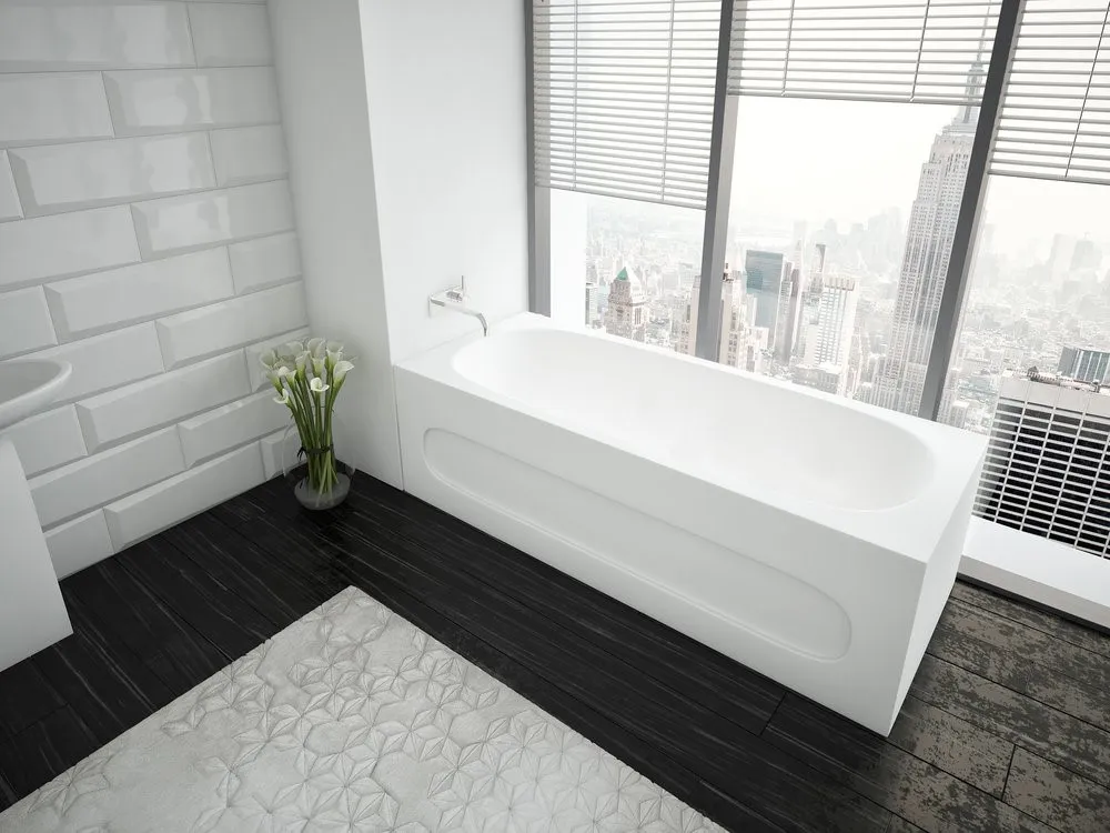 Акриловая ванна Aquatek Оберон 1800x800 с фронтальным экраном, слив слева (OBR180-0000003)