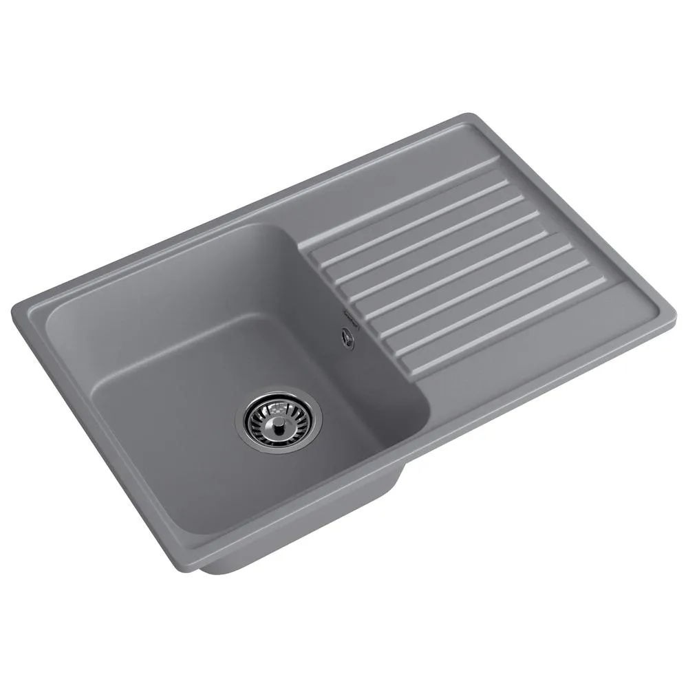Кухонная мойка GranFest QUARZ 78, темно-серый