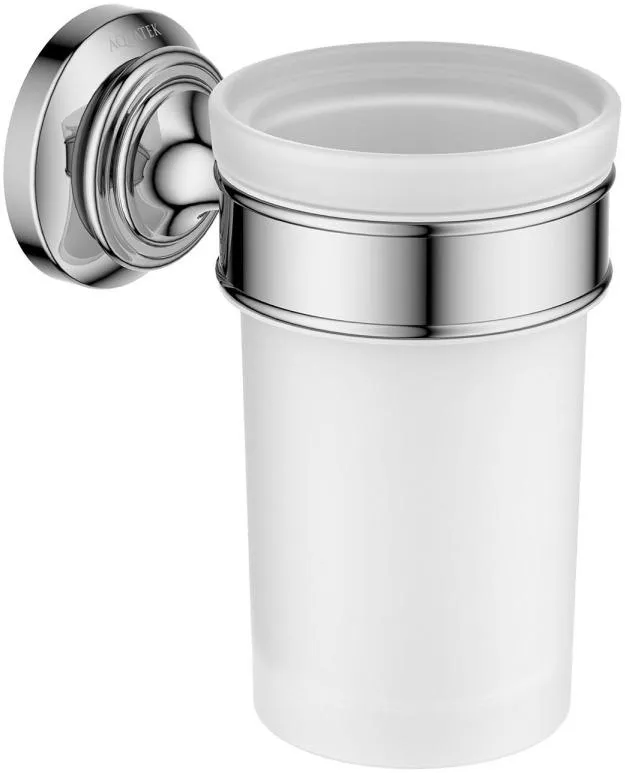 Стакан с держателем AQUATEK КЛАССИК, хром AQ4527CR