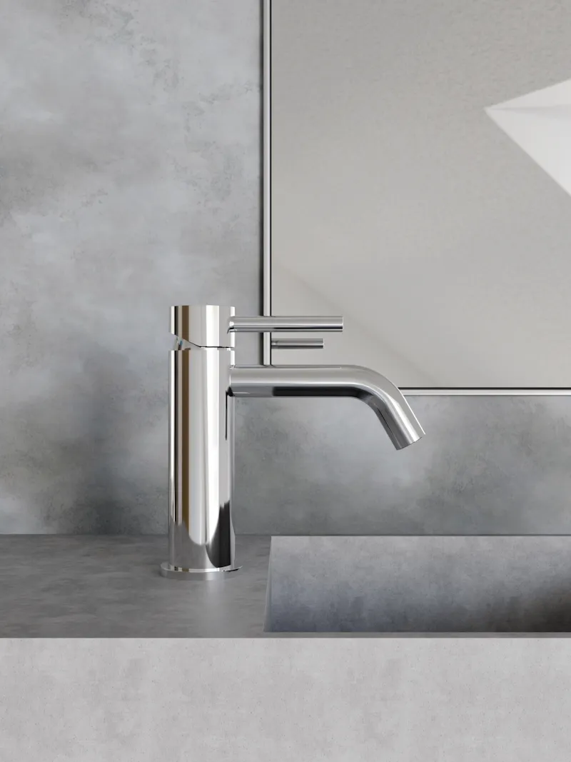 Cмеситель для раковины Knotlor SS-20, сатин