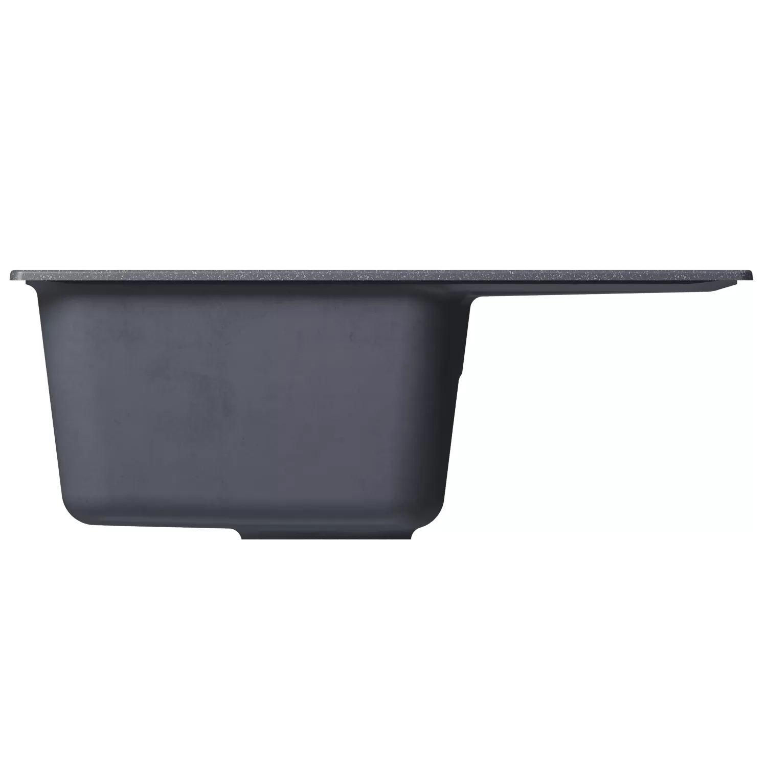 Мойка MIXLINE ML-GM26 с крылом  антрацит (343) 580*470*190мм NEW (552086)