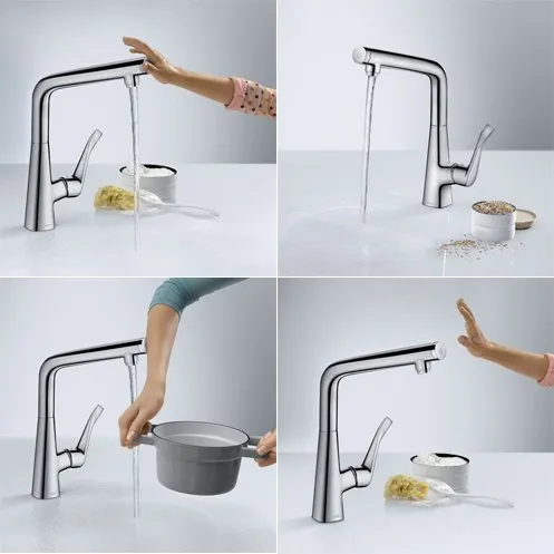 Смеситель для кухни Hansgrohe Metris Select хром 14883000