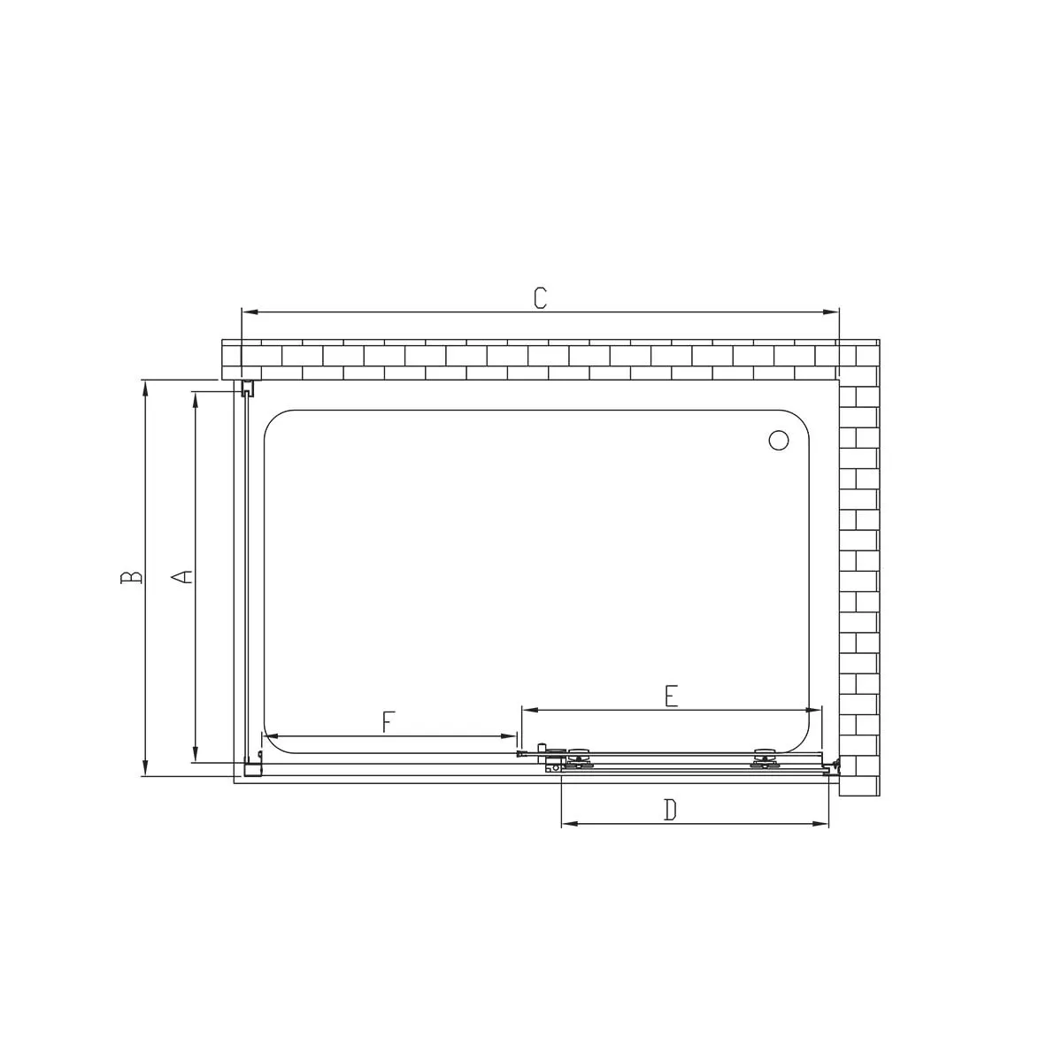 Душевой уголок Vincea Soft (VSR-3SO9014CLGM) 1400х900 мм, вороненая сталь, стекло прозрачное
