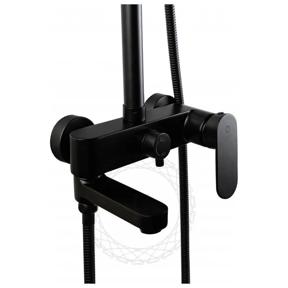 Душевая система FILARETE Retta FL2030BL, черный