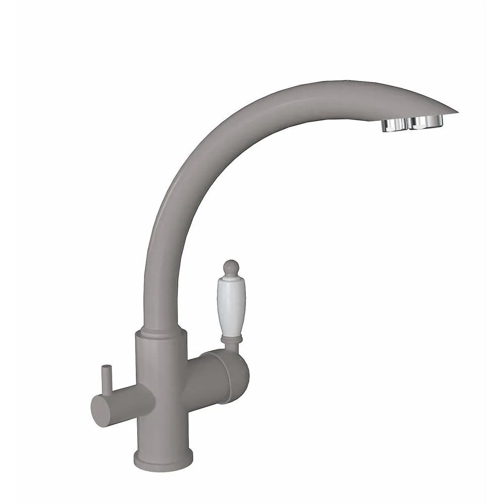 Смеситель для кухни с подключением фильтра Florentina ШАЛЕ 333.25H.2113.305, грей