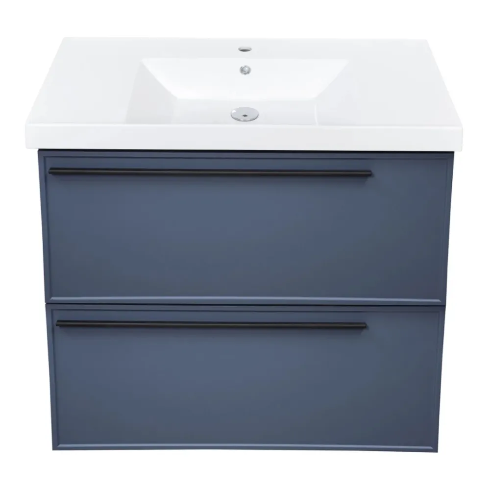 Тумба под раковину подвесная La Fenice Elba TWIN FNC-01-ELB-BG-100-2, синяя