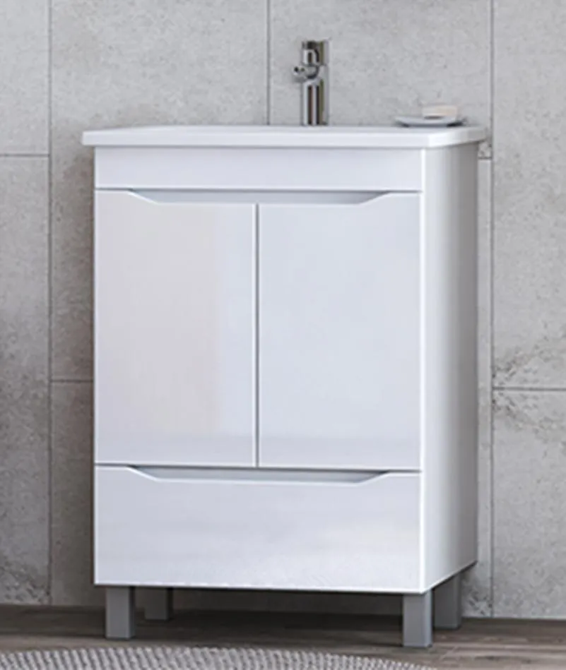 Тумба с раковиной напольная VIGO Grani tn.GRI.ELI.60.2D.1Y, 60 см