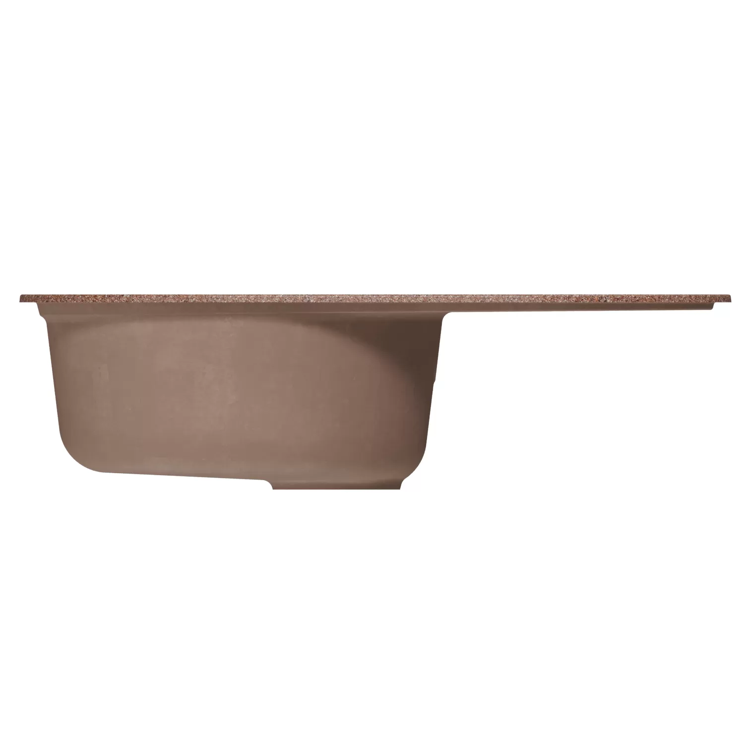 Мойка MIXLINE ML-GM16 овальная с крылом  терракотовая (307) 730*460*180мм NEW (551925)