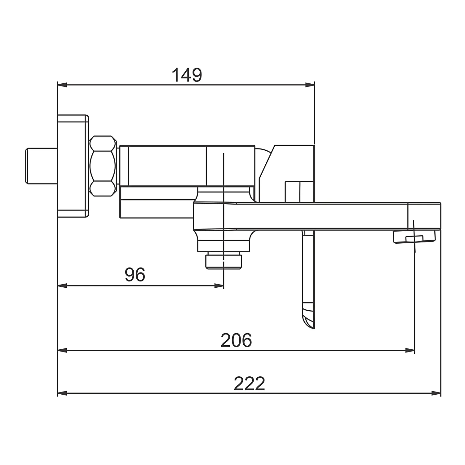 Смеситель для ванны GAPPO G3248, белый