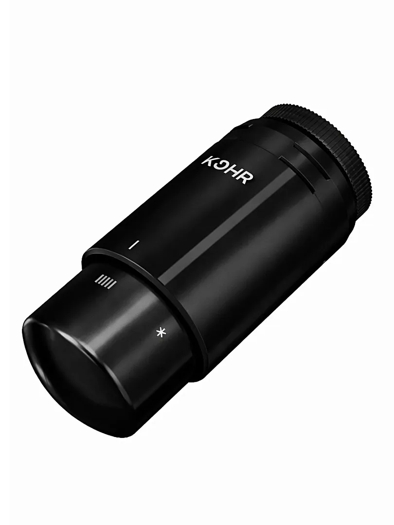 Термостатическая головка Kohr черный (TH 00325B)