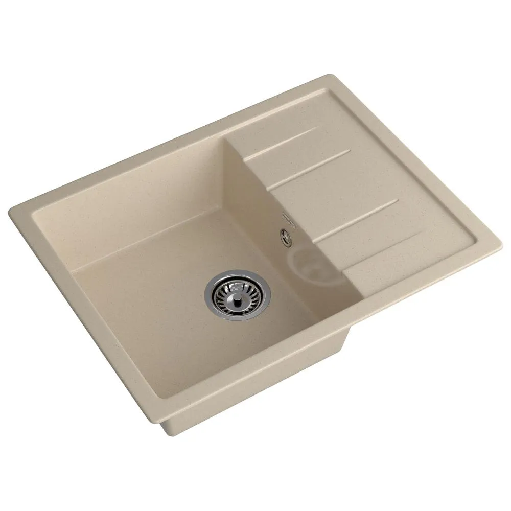 Кухонная мойка GranFest QUADRO 650L, кашемир