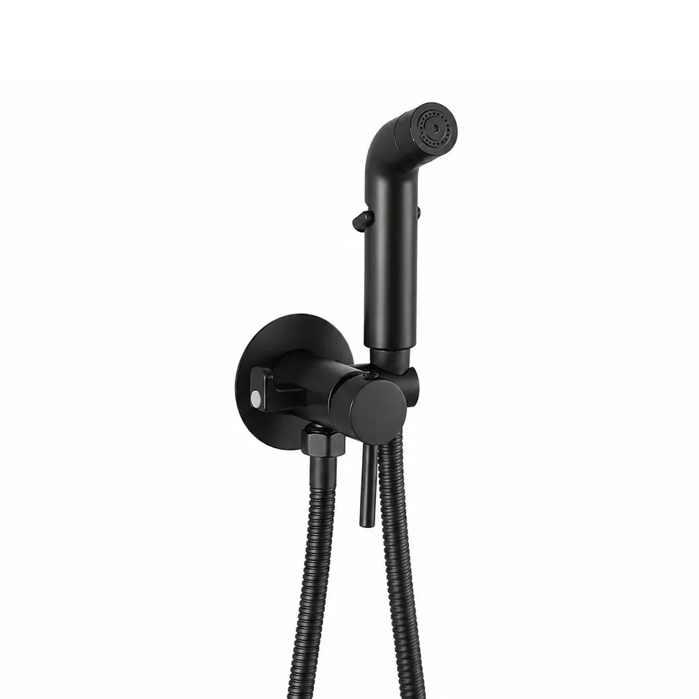 Гигиенический душ со смесителем FRUD R7505-6, черный