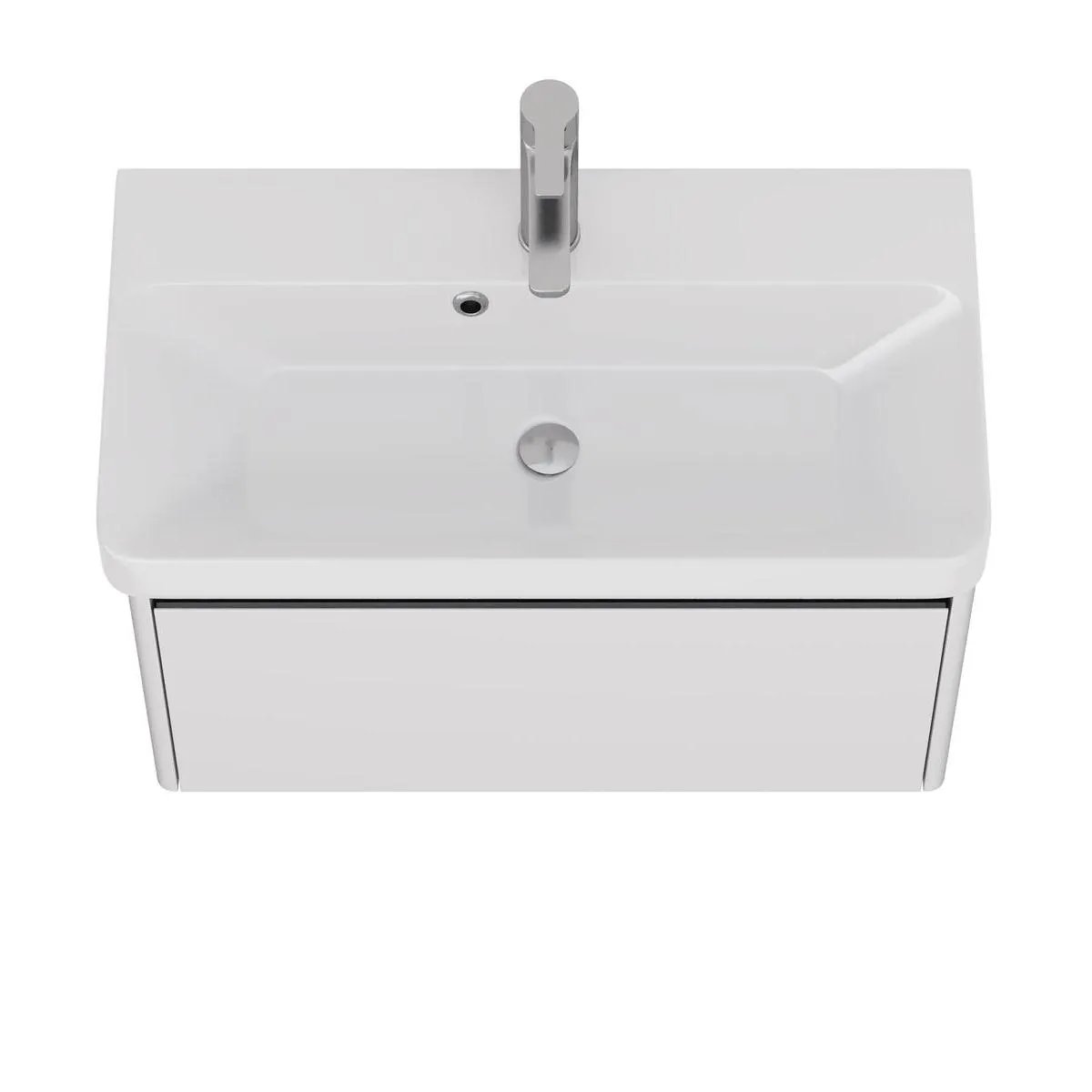 Тумба под раковину подвесная Dreja Luxury 70 см, белый